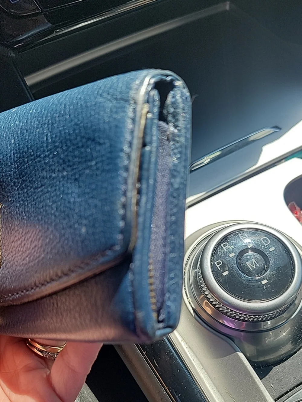 Michael Kors Navy Leather Continental Wallet